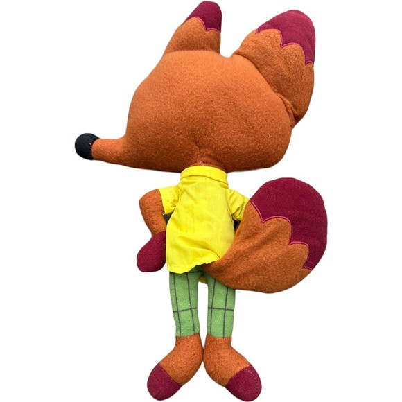 Disney Zootopia Nick Wilde Fox Plush 13” Semi Flat Stuffed Animal Rare Design - Picture 2 of 7